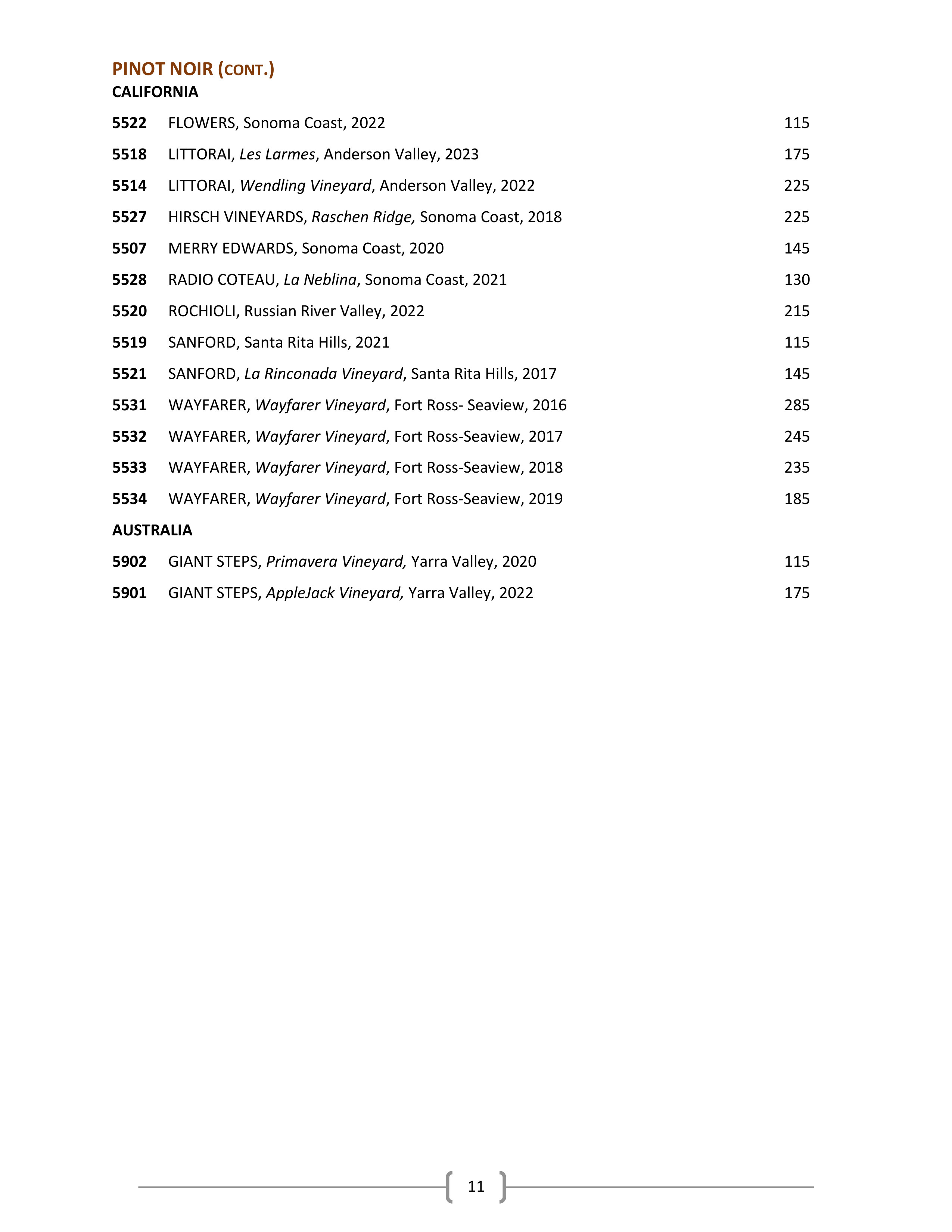 13. Wine & Spirits List - Ascend Prime