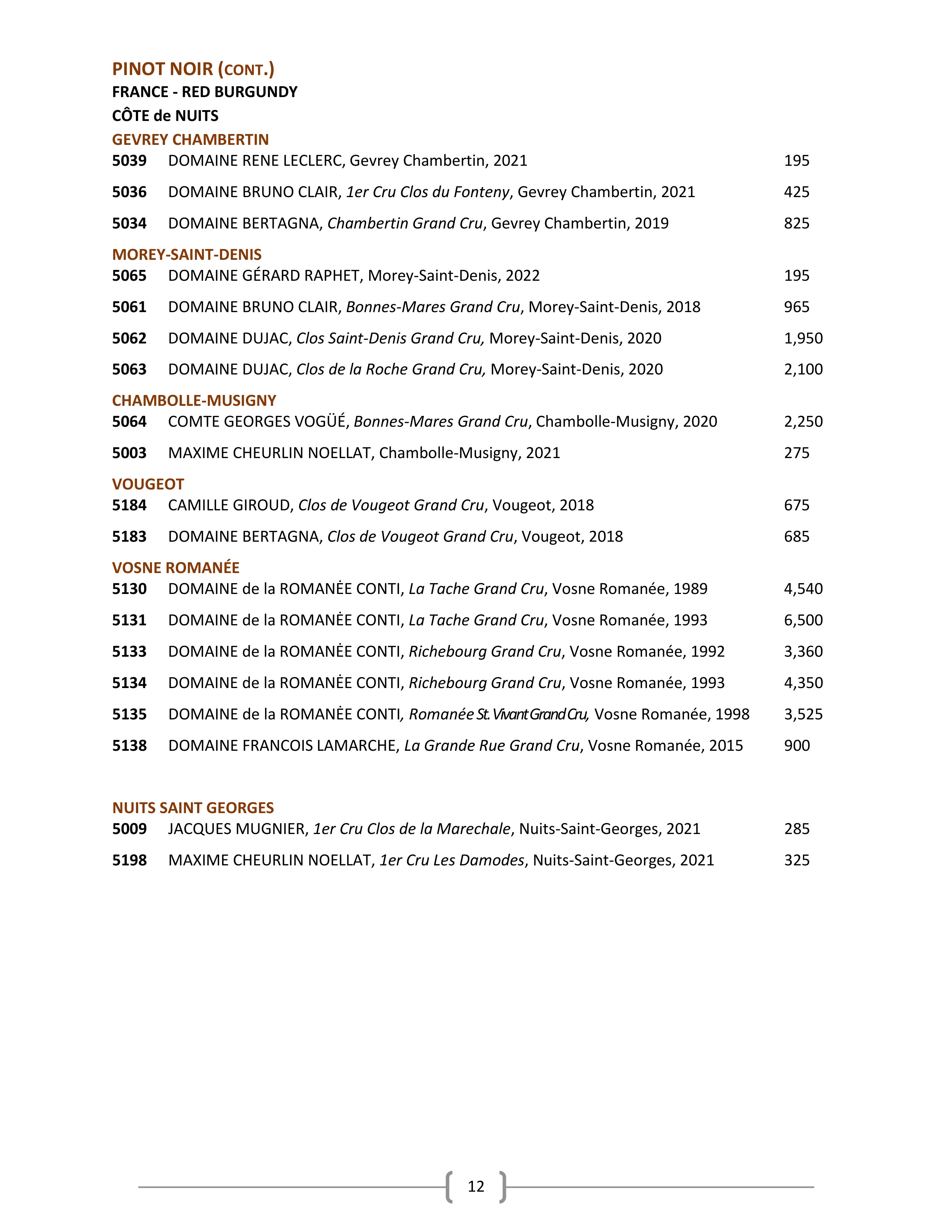 14. Wine & Spirits List - Ascend Prime